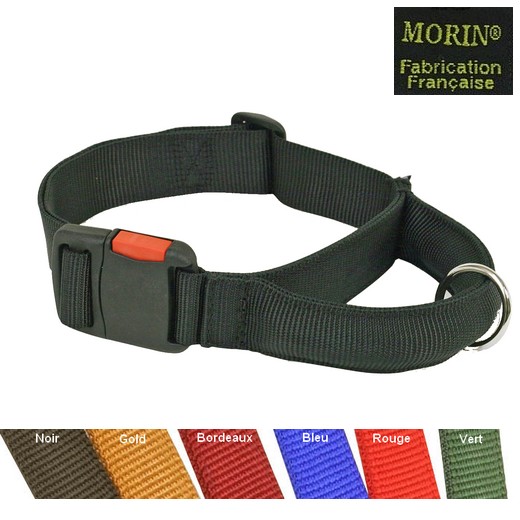 Collier nylon d'intervention, réglables, boucle rapide extra robuste