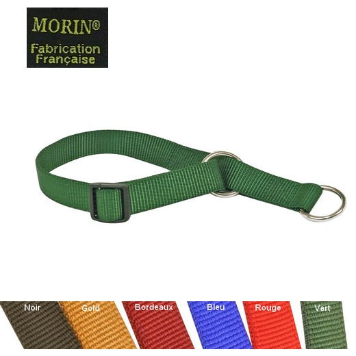 Collier pour chien en nylon, semi-étrangleur réglable