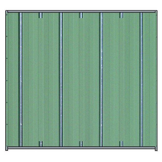 Cadre t�l� laqu� vert - Standard - Hauteur 1.82 m