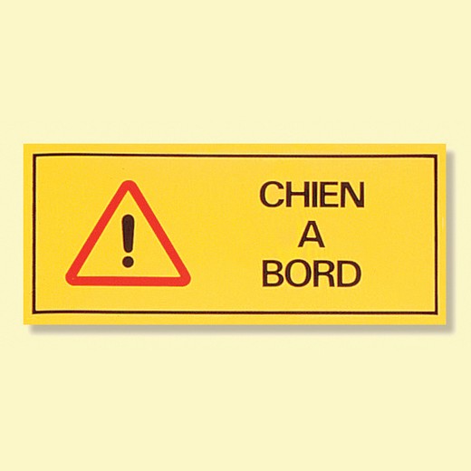 Autocollant "Chien à bord"