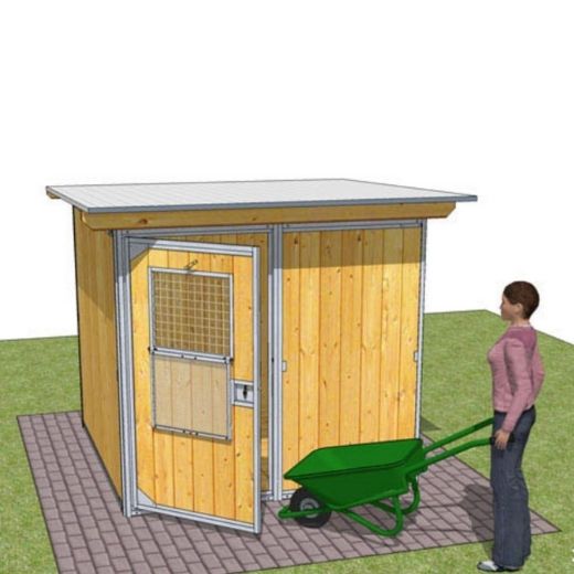 Chenil en kit RUSTICA GARDEN pour chien - Abri de jardin