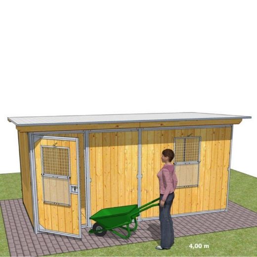 Chenil en kit RUSTICA GARDEN pour chien - Abri de jardin
