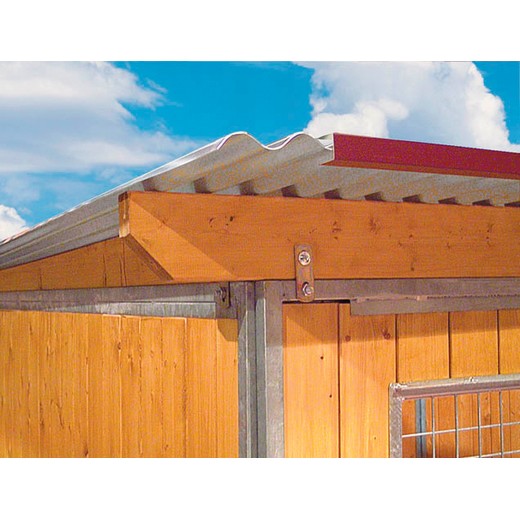 Toiture monopan standard pour chenil bois