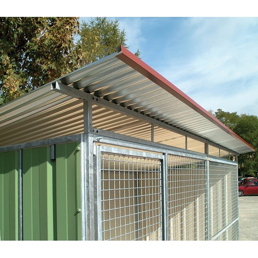 Toiture monopan standard pour chenil métal
