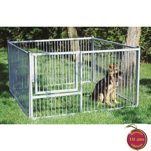 Enclos PRO pour chiots et petites races - Hauteur 82 cm - Barreaux