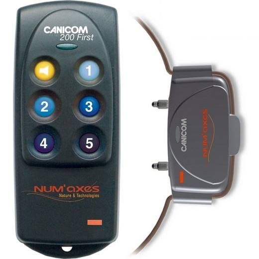 Canicom 200 First - Collier de dressage à distance pour chien portée 200 m Num'axes