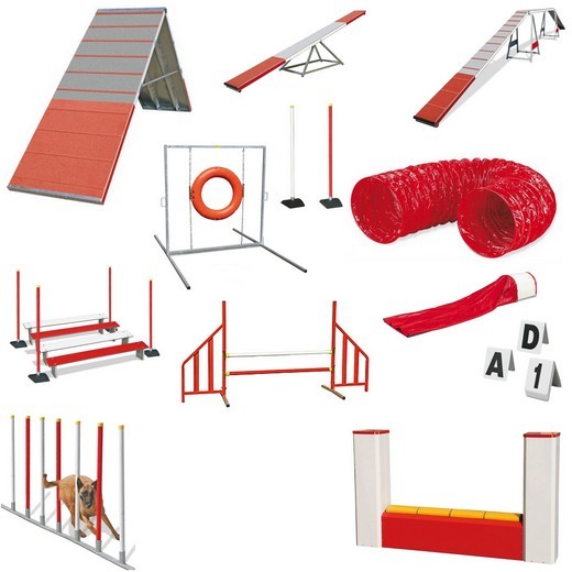 Parcours Agility complet Concours de 20 agrés - Agility Systems Parcours Agility complet Concours de 20 agrés - Agility Systems