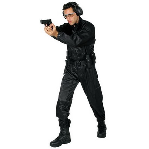 Combinaison d'intervention double zip - Noir