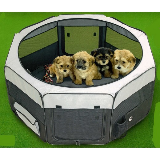 Parc � chiot ou chaton en nylon