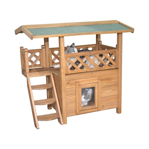 Maisonnette en bois Lodge pour chats