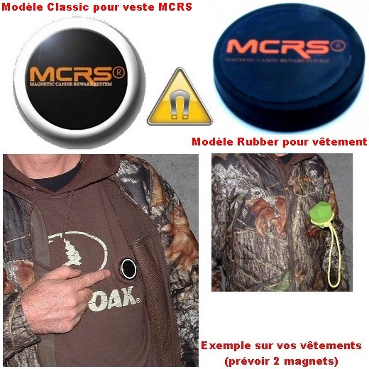 Magnet aimant� grand mod�le (pour veste MCRS ou autre v�tement) - MCRS