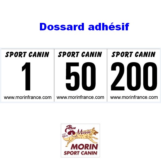 Dossards adhésifs