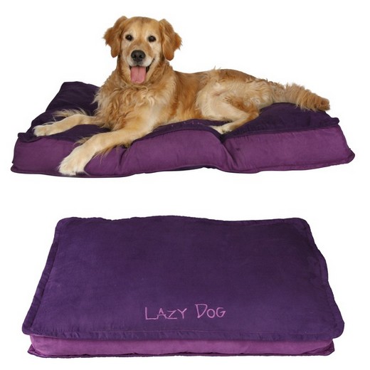 Coussin LAZY DOG violet