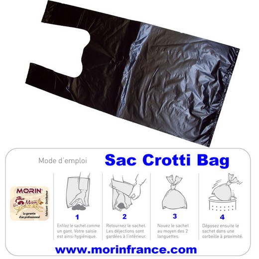 Sachet ramasse crottes CROTTI BAG pour chien