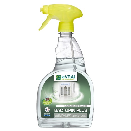 Bactopin S - 750 ml - Désinfectant - Efficace contre le virus H1 N1