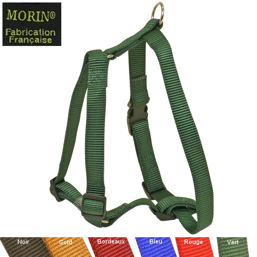 Harnais réglable pour chiens, boucle rapide, largeur 20 mm