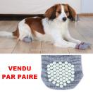 Chaussettes pour chien avec pastilles anti dérapantes