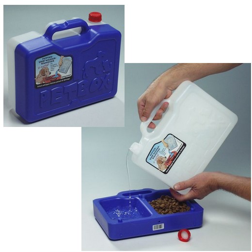 PetBox Voyage, kit réserve d'eau + gamelle double