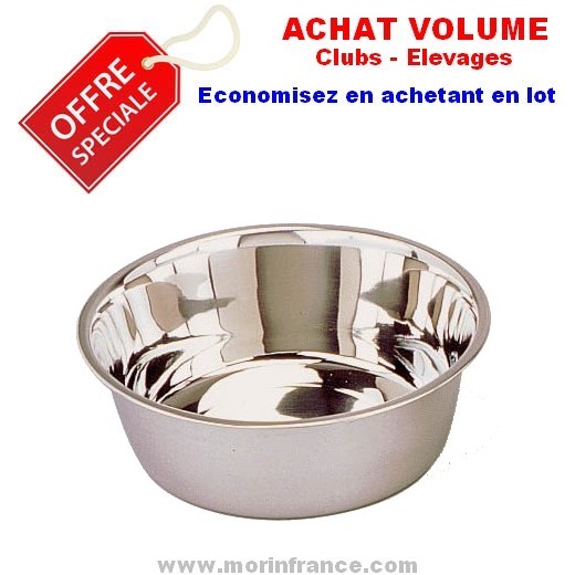 Lot de 10 gamelles inox - série économique