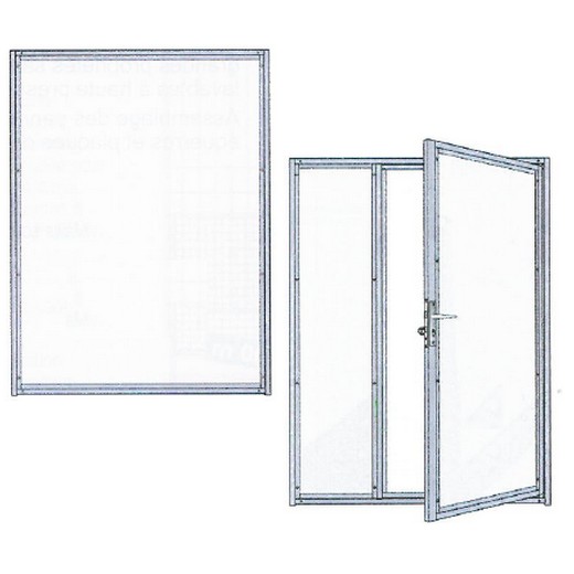 Panneaux de chenil CPRS (fibre de verre) - Hauteur 2 m