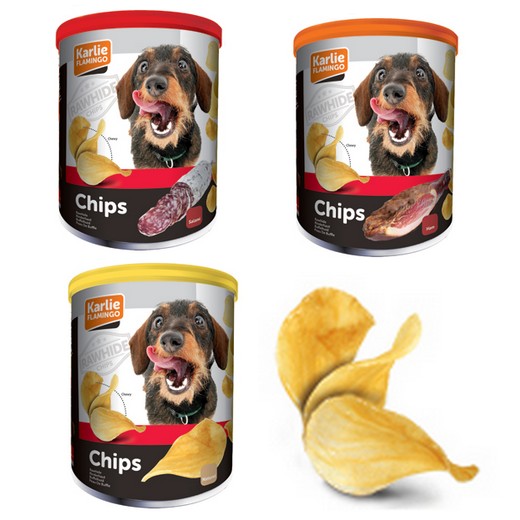 Chips peau de buffle pour chien