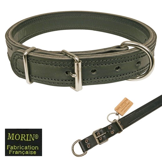 Collier en cuir DOG' EXTREME professionnel - Tannage en fosse (haut de gamme)