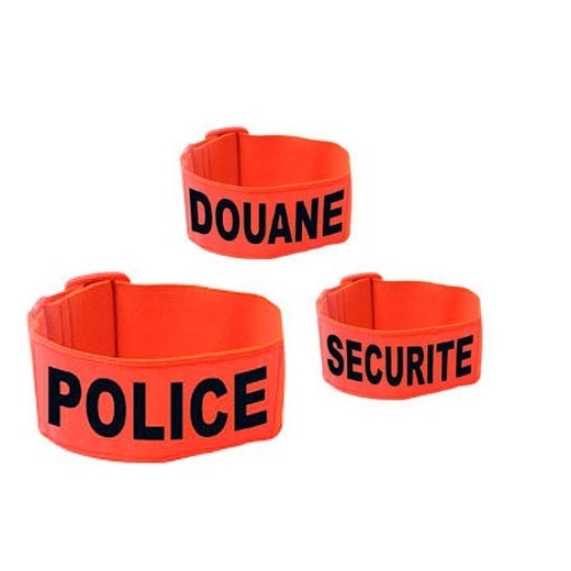 Brassard fluo avec bande élastique