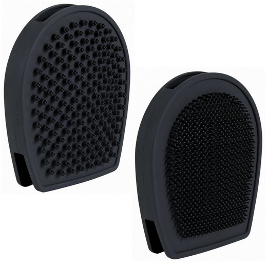 Gants de massage et brossage double face