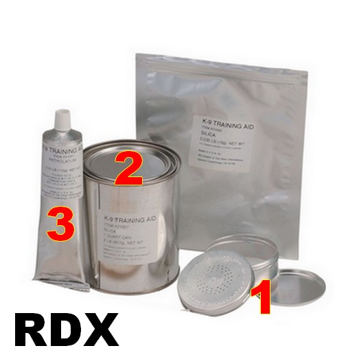 Simulants d’entrainement à la détection explosif - RDX - XM K-9