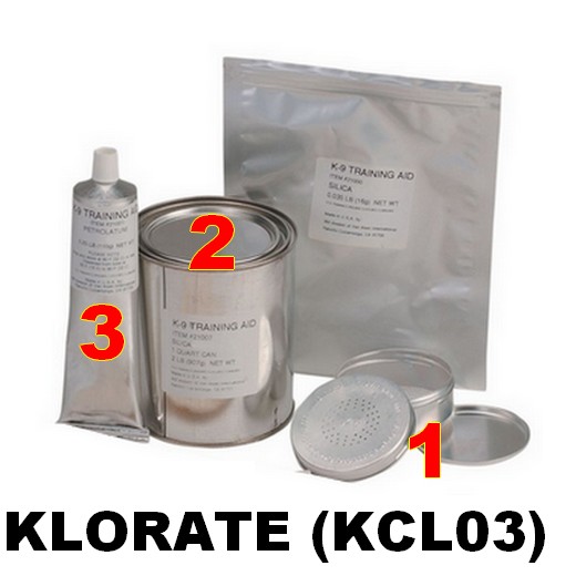 Simulants d'entrainement à la détection explosif - KLORATE (KCL03) - XM K-9