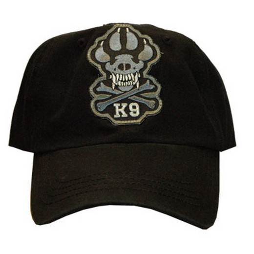 Casquette NOIRE avec écussons K9 patte