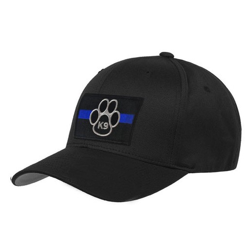 Casquette avec écusson K9 patte et ligne bleue