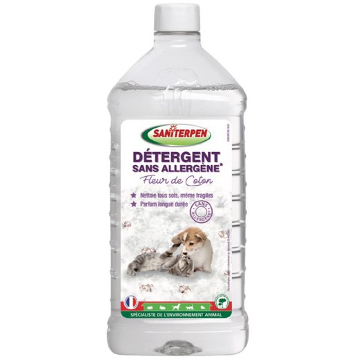 Détergent sans allergène, fleur de coton - Saniterpen