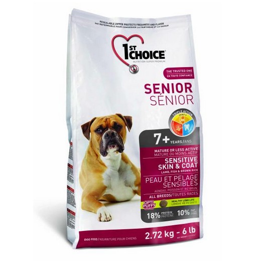 1st Choice senior 7 ans et plus, sensible toutes races