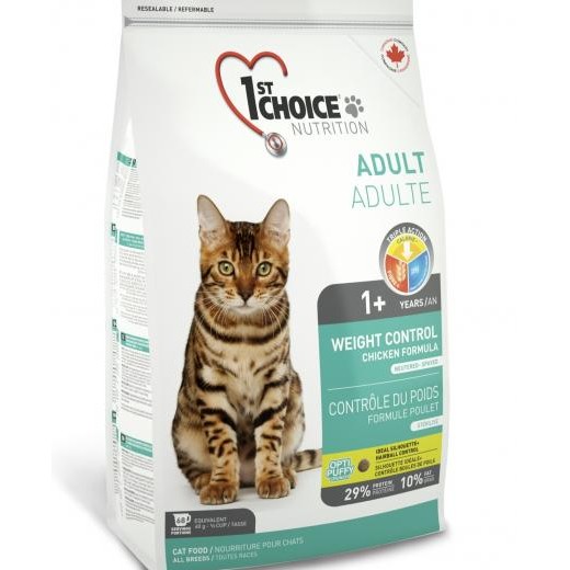 1st Choice contrôle de poids, light - aliment pour chats