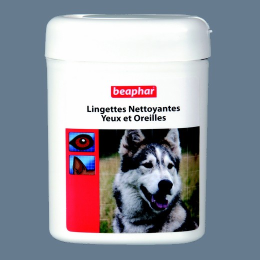 Lingettes nettoyantes pour chien (yeux & oreilles)