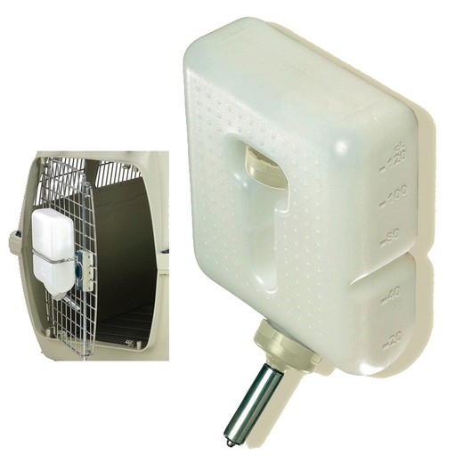 Siphon pour chien � adapter sur porte de cage de transport