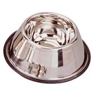 Gamelle pour chien en inox conique anti-glisse.