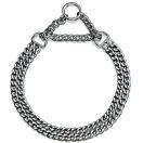 Collier semi-�trangleur double, acier chrom� - Qualit� Eco