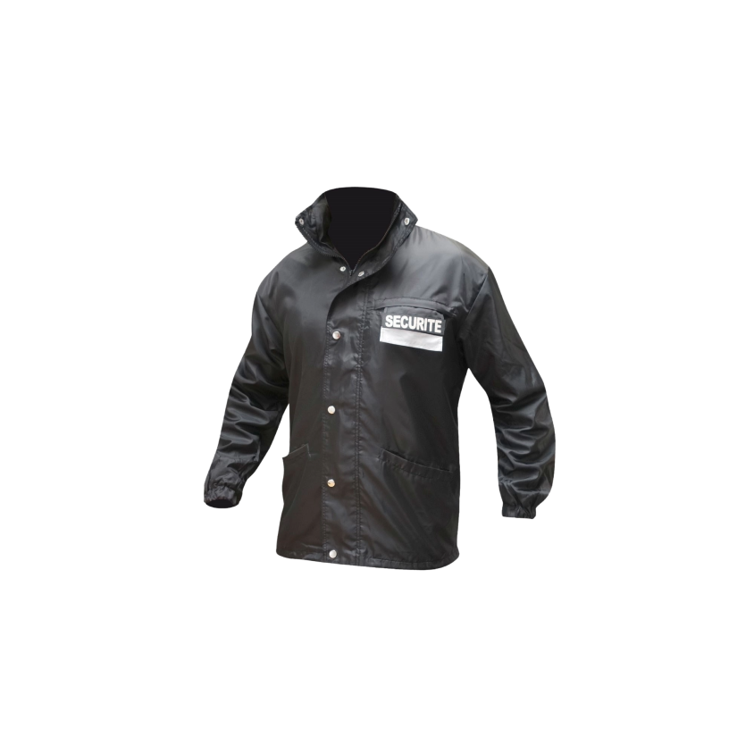 Blouson léger noir imprimé SECURITE S/M