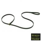 Laisse cuir type lasso - Noire pour chien.