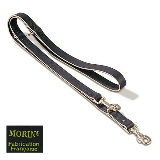 Laisse cuir professionnelle, cousue, rivetée - 3 positions