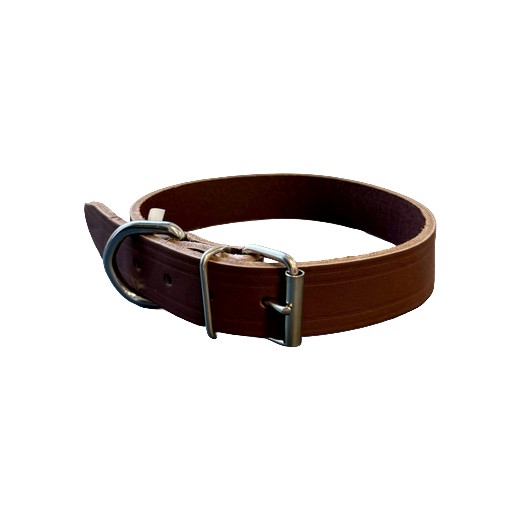 Collier chien en cuir riveté - Marron Collier chien en cuir riveté - Marron