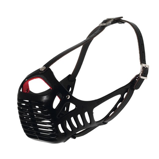 Muselière plastique spéciale chien Rottweiller.