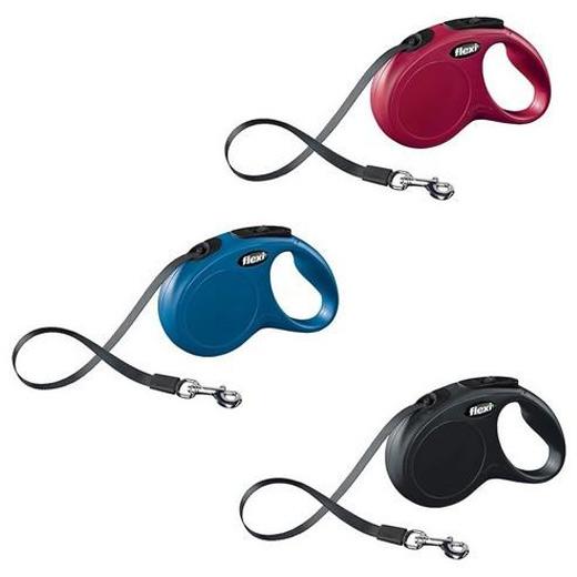 Laisse enrouleur Flexi Classic Compact 3 rouge 5 m