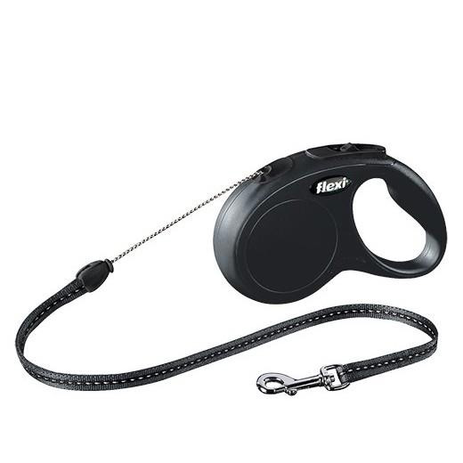 Laisse à enrouleur rétractable Flexi Classic Corde pour chien