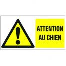 Plaque de garde "Attention au chien" (grand format)