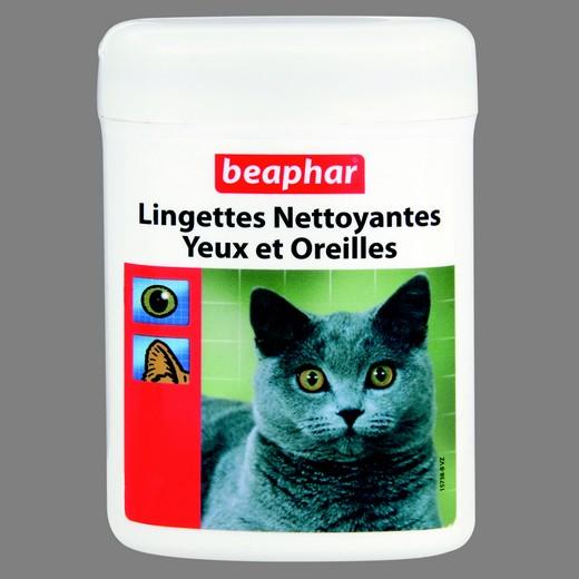 Lingettes Nettoyantes Yeux Oreilles Et Corps Protection Des Yeux Des Chats Accessoires Pour Les Soins Des Yeux Et Oreilles De Votre Chat Et Chaton Morin Pharmacie Veterinaire