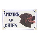 Plaque de garde métal émaillé - Rottweiler