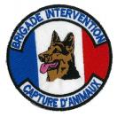 Ecusson rond BRIGADE INTERVENTION - CAPTURE ANIMAUX